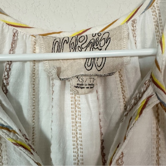 Ace & Jig Haze Maxi Dress In Ambrosia Canyon White Cream Pockets Cotton Sz XS - Picture 5 of 8